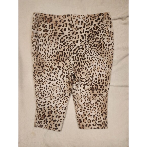 Chico's Cheetah Animal Print Slim Pull On Capris Size 2.5 (US 14) - Picture 2 of 8